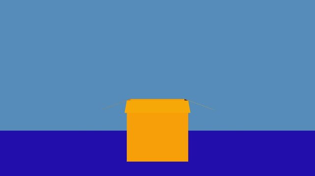 Animation of lightbulb coming out of box