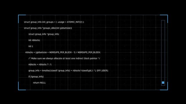 Futuristic Source Code Editor Interface With Programming Script And Software Development Workspace