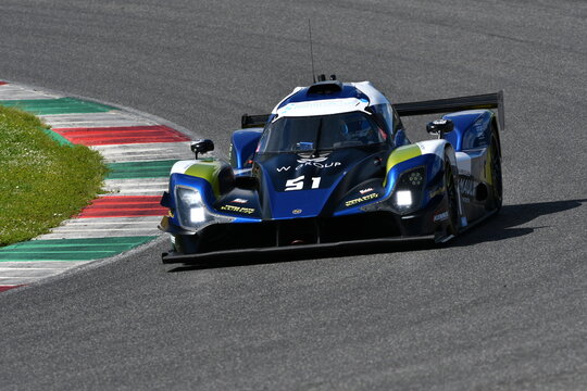 Scarperia, Italy - April 25th 2025: Nova NP02 Prototype in action during Ultimate Cup Series at Mugello Circuit in Italy.