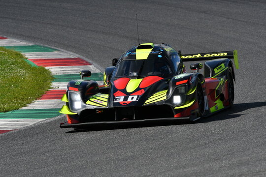 Scarperia, Italy - April 25th 2025: Nova NP02 Prototype in action during Ultimate Cup Series at Mugello Circuit in Italy.