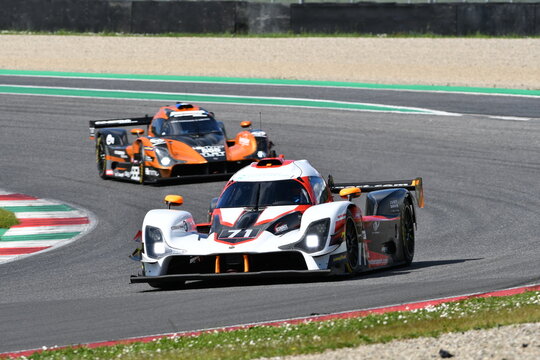 Scarperia, Italy - April 25th 2025: Nova NP02 Prototype in action during Ultimate Cup Series at Mugello Circuit in Italy.