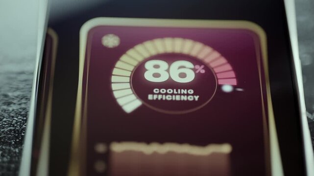 cooling system efficiency reaches 86 percent