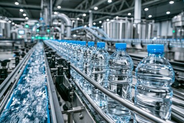 Fototapeta premium Sustainable Canning Factory Using Recycling and Energy-Efficient Technologies for Water Production