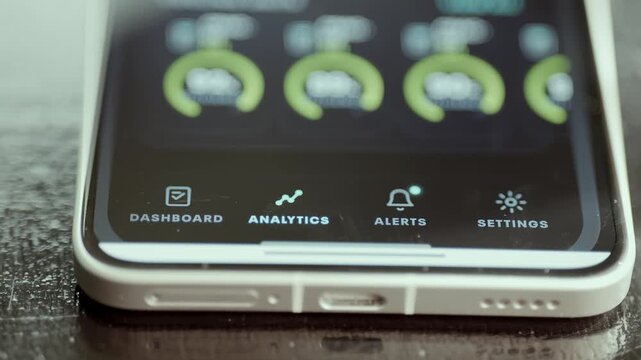mobile cooling dashboard analytics navigation menu