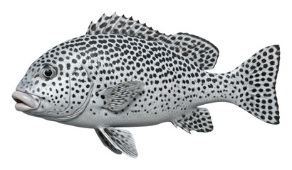 Fototapeta premium Harlequin Sweetlips Fish Isolated on White Background