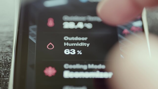outdoor humidity reaches 63 percent