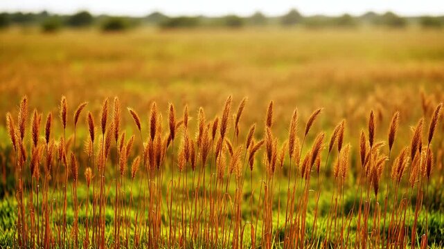 Golden wheat field at sunset in a farming area harvest agriculture grain nature crops harvest agriculture grain nature