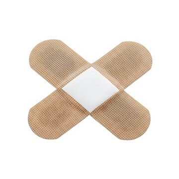 Cross shaped adhesive bandage