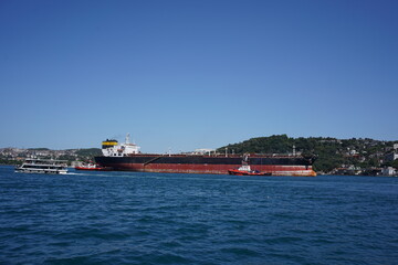 cargo ship in bosphorus © Halilibrahimgunes
