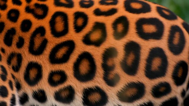 Jaguar Fur Texture Animal Print Close Up