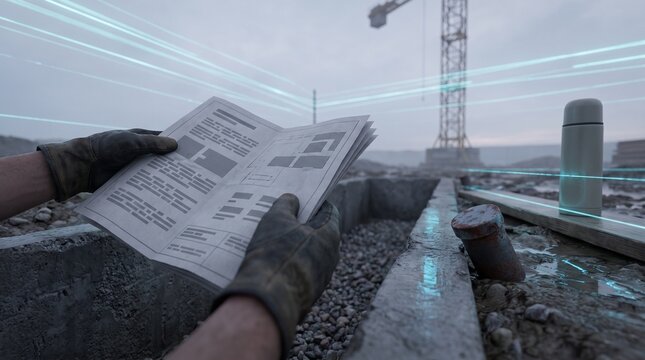 Site plan above a utility trench as data speed overtakes build pace
