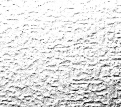 A close-up of the light, textured relief of textured plaster or embossed paper with a wave pattern.