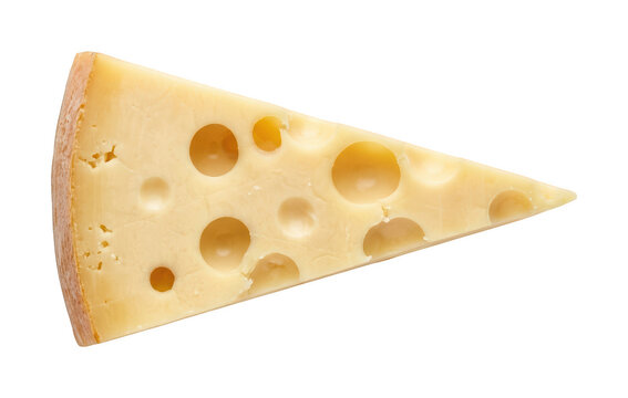 Yellow swiss cheese png triangular cheese wedge cutout emmental cheese slice png holes cheese block cutout tasty dairy cheese png gourmet isolated transparent background image