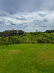 Obraz premium golf course in the morning