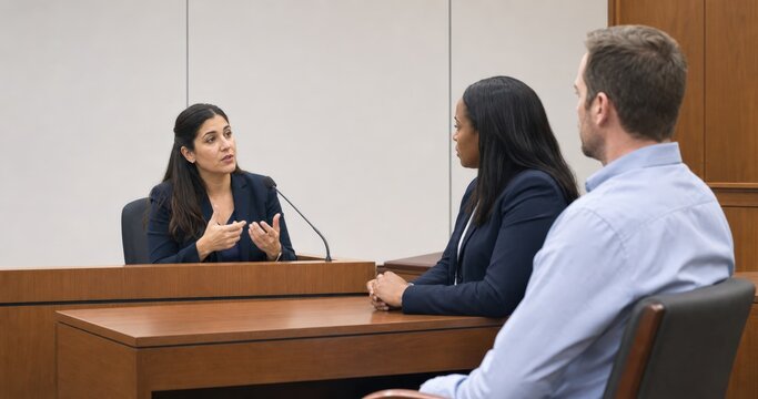 Court Interpreter Service Exactly Adults Calm Civil Witness
