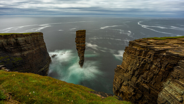 North Gaulton Castle, Sea Stack, Yesnaby, Orkney, Scotland
