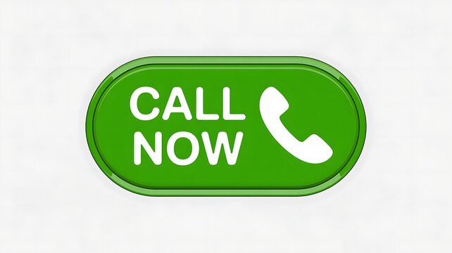 Green call now button with phone icon