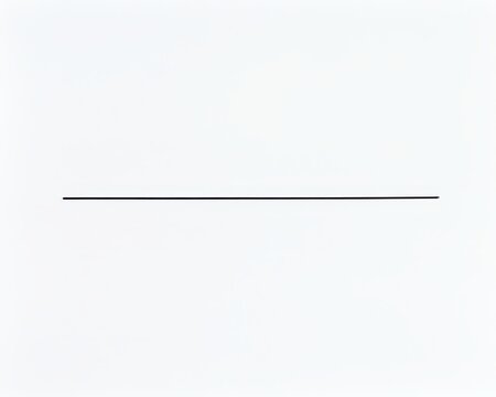 Single straight horizontal black line isolated on white background
