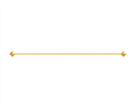 Gold horizontal decorative line divider