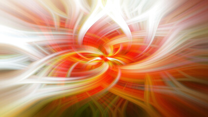 Dynamic swirling orange and yellow lines creating an abstract energy flow © Harry