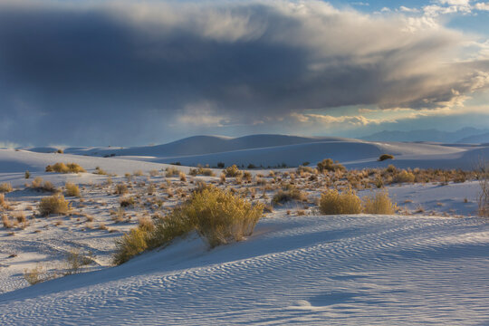 White sand dunes