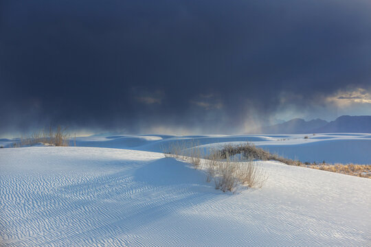 White sand dunes