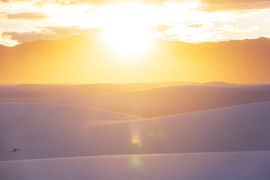 White sand dunes