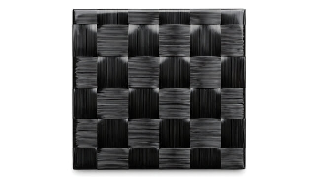 Carbon fiber texture chessboard pattern on a white background detailed woven material fiberglass composite checkerboard