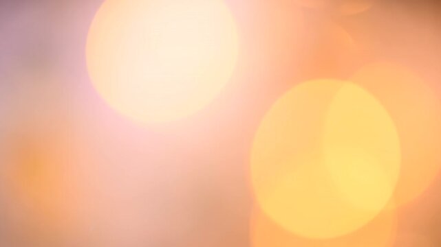 Abstract defocused lights and circles of bokeh slowly moving