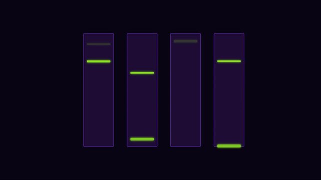 Digital audio equalizer bars animated modern sound spectrum visualizer animation 4k