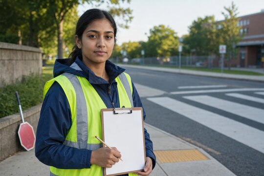 School Crossing Guard Safety Campaign Context Build Works Edge