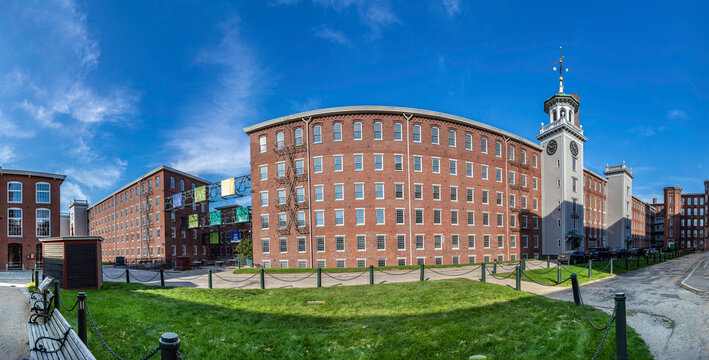 visit of the industry museum Boott cotton mills in Lowell, USA