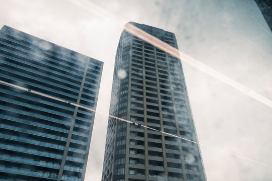 Residential Towers Under Overcast Sky