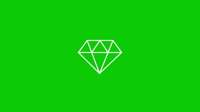 Diamond icon animation luxury gem sparkle animation