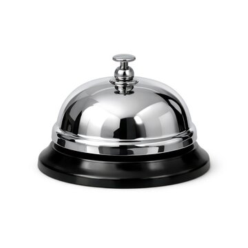 Classic service bell on counter.