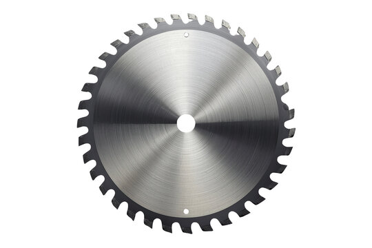 Silver circular saw blade with reinforced tooth pattern