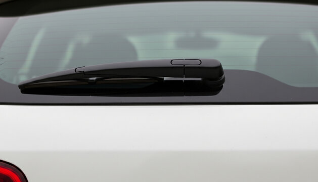 rear window wiper blades on a car viewed from behind.