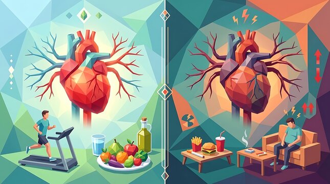 Healthy versus unhealthy lifestyle habits for cardiovascular wellness