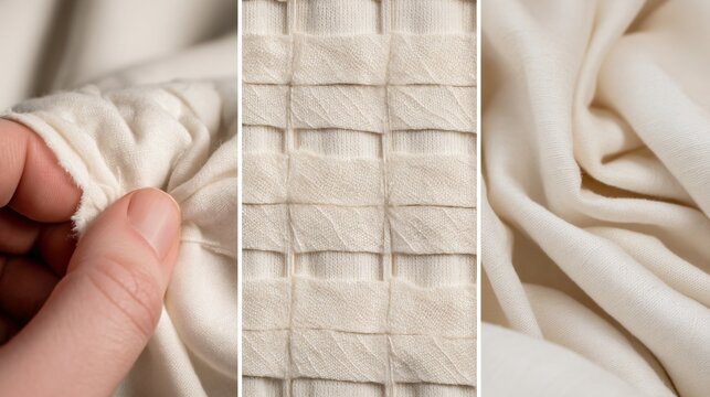 Making clothes from scratch concept, pattern pieces sewn together, progress shot, garment construction