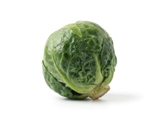 Fototapeta premium Fresh Cabbage Head Isolated on White Background