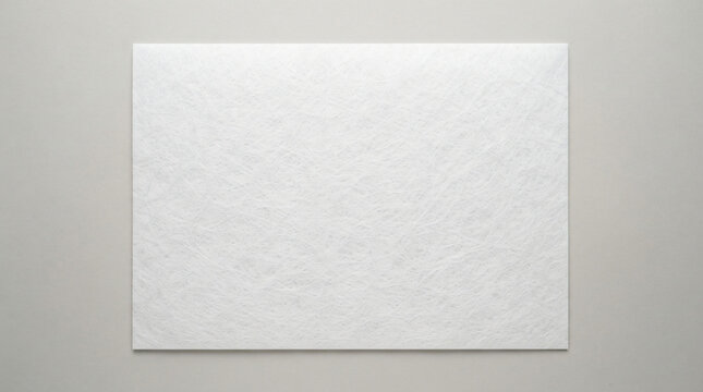 Minimalist luxury abstract high tech tyvek paper sheet texture close up with elegant natural spunbound synthetic fiber patterns clean crisp white mockup presentation backdrop copy space