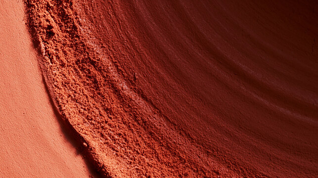 Terracotta Cosmetic Makeup Powder Texture Close Up
