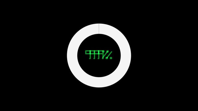 Minimal white circular loading animation on black background. Clean and simple progress indicator for UI, apps, and website loading screens.