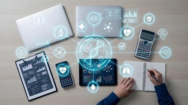 Integrated medical technology workspace with genomic focus