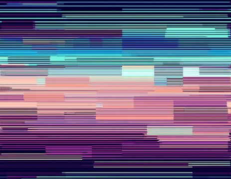 glitch patterns abstract background with tv screen distortion effect random horizontal color lines for design concepts posters wallpapers presentations and prints