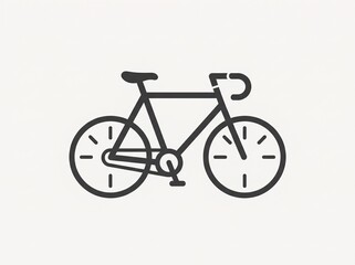 Obraz premium Bicycle Line Icon Design