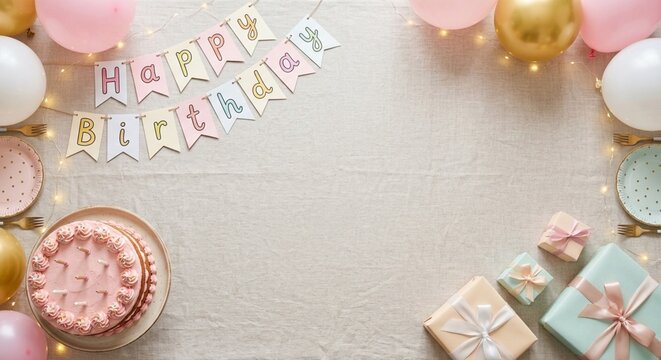 birthday cake with candles