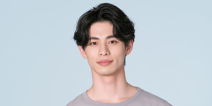 美容, 男性, メンズ美容, スキンケア, 化粧品, メンズコスメ, 若い男性, 美肌, アジア人, 日本人, フェイシャル, メンズメイク, 美容液, 保湿, クリーム, エイジングケア, 美容医療, メンズエステ, 美容クリニック, 肌ケア, ナチュラルメイク, 透明感, ツヤ肌, 清潔感, モデル, ポートレート, クローズアップ, ハンサム, 中性的, 韓国風, ヘアスタイル, メンズヘア