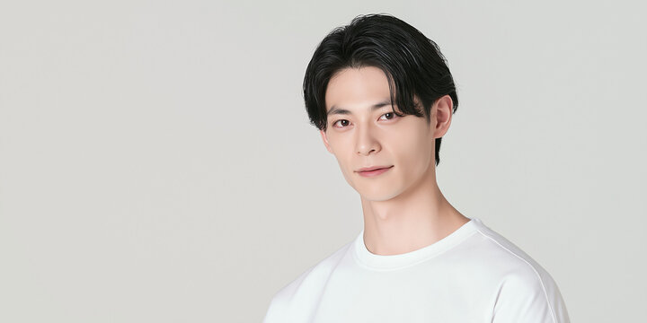 美容, 男性, メンズ美容, スキンケア, 化粧品, メンズコスメ, 若い男性, 美肌, アジア人, 日本人, フェイシャル, メンズメイク, 美容液, 保湿, クリーム, エイジングケア, 美容医療, メンズエステ, 美容クリニック, 肌ケア, ナチュラルメイク, 透明感, ツヤ肌, 清潔感, モデル, ポートレート, クローズアップ, ハンサム, 中性的, 韓国風, ヘアスタイル, メンズヘア