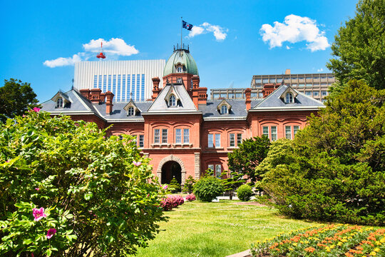 観光名所・札幌の赤煉瓦の建築物